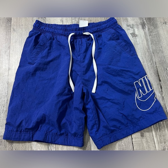 Nike Royal Blue Shorts with White Accents‎ - Picture 1 of 5